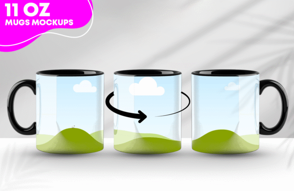 11 oz Mugs Canva Mockup - High Quality