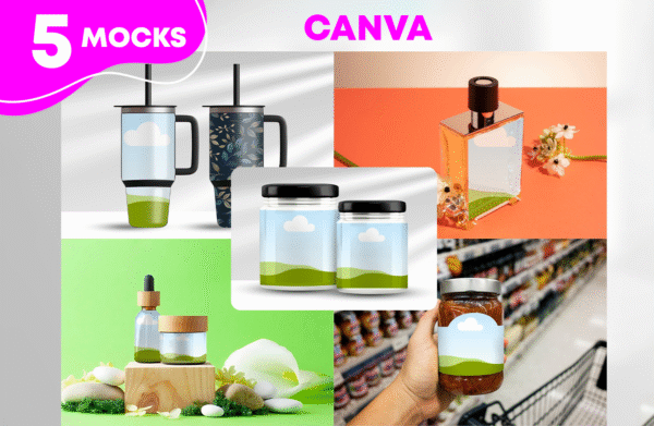 5 Canva Mockups Bundle