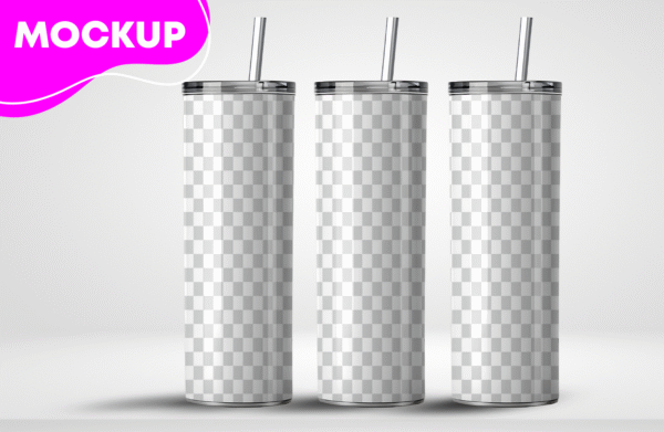 Free 20 oz Tumbler Mockup with 5 Diffrent Backgrounds